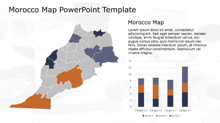 Morocco Map 2 PowerPoint Template