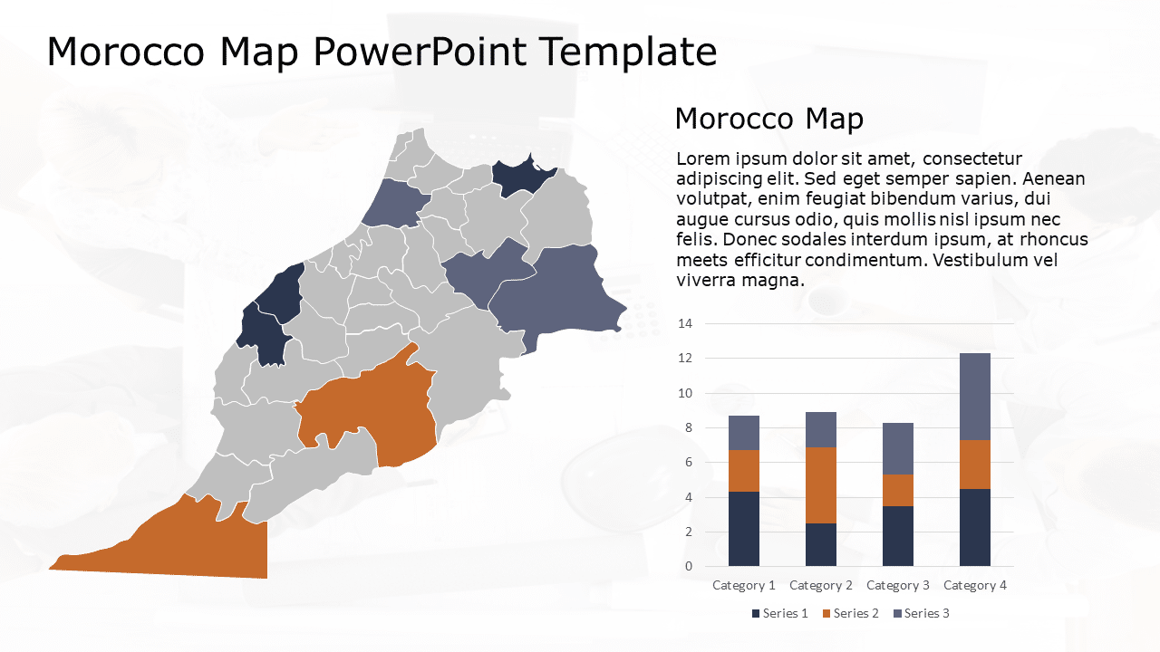 Morocco Map 2 PowerPoint Template & Google Slides Theme