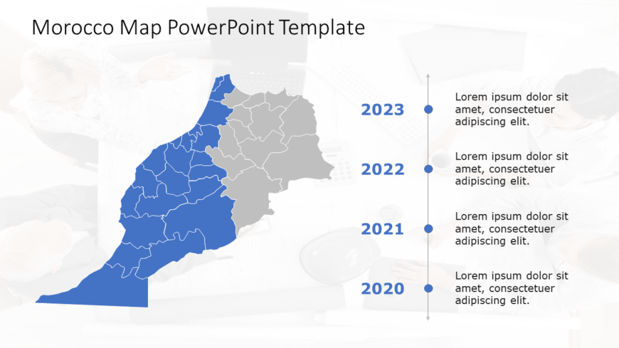 Morocco Map 7 PowerPoint Template