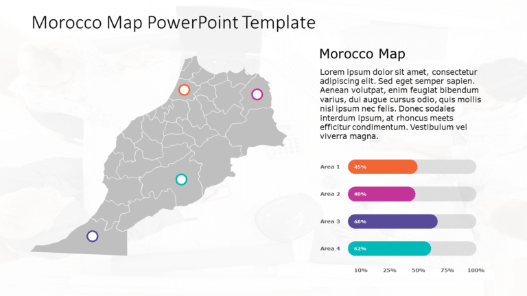 Morocco Map 9 PowerPoint Template & Google Slides Theme