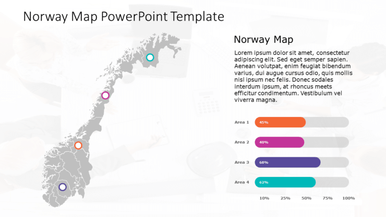 Norway Map 9 PowerPoint Template & Google Slides Theme