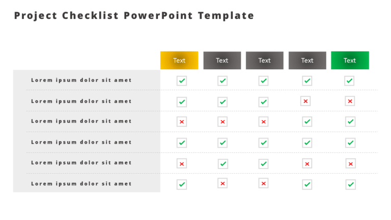 Project Checklist 2 PowerPoint Template & Google Slides Theme