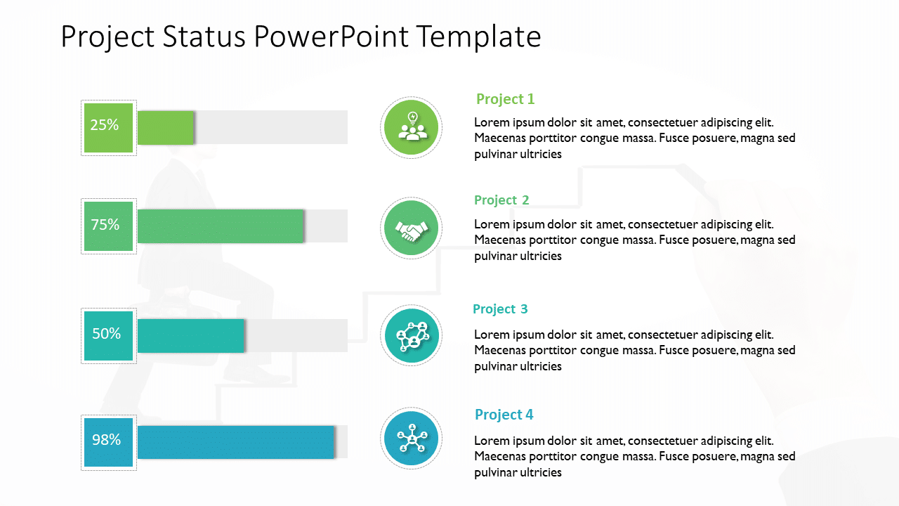 Project Status 10 PowerPoint Template & Google Slides Theme