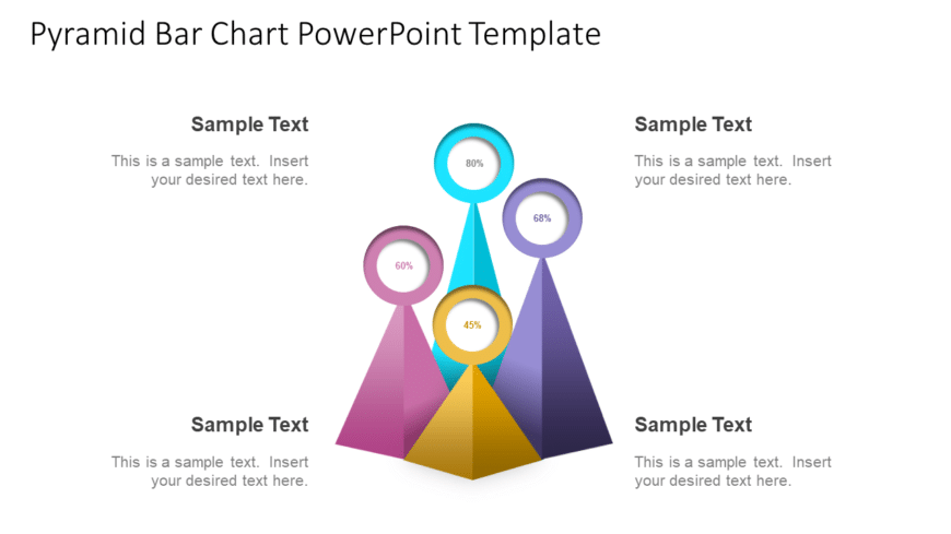 Pyramid Bar Chart PowerPoint Template