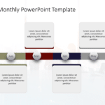 Roadmap Monthly PowerPoint Template & Google Slides Theme