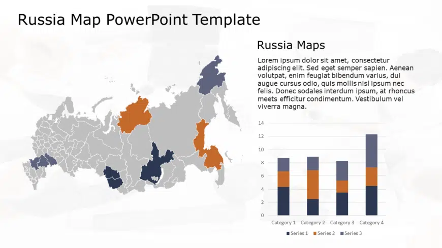 Russia Map 2 PowerPoint Template