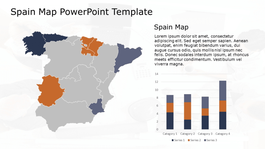 Spain Map 2 PowerPoint Template