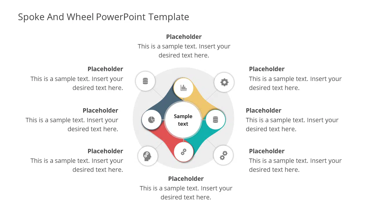 Spoke and Wheel 1 PowerPoint Template & Google Slides Theme