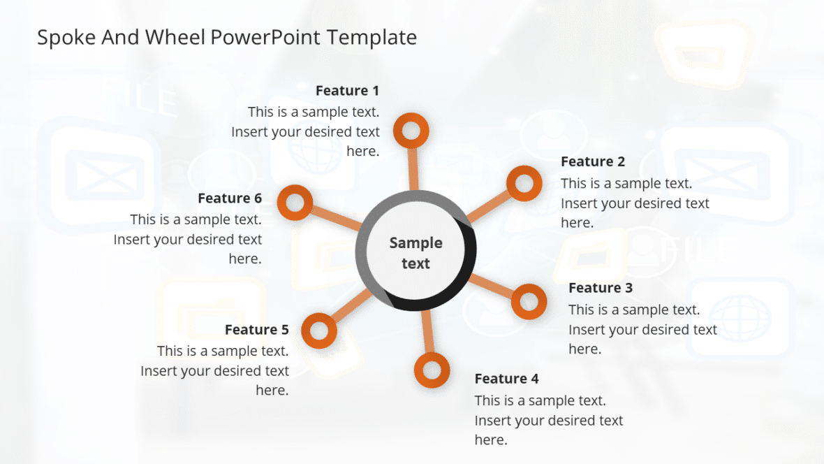 Editable Hub and Spokes Templates for PowerPoint SlideUpLift