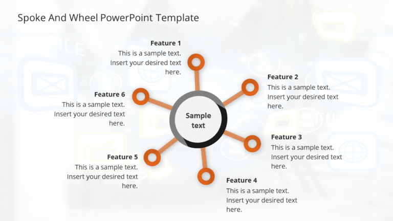 Spoke and Wheel 3 PowerPoint Template