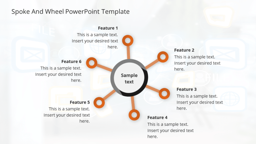 Spoke and Wheel 3 PowerPoint Template