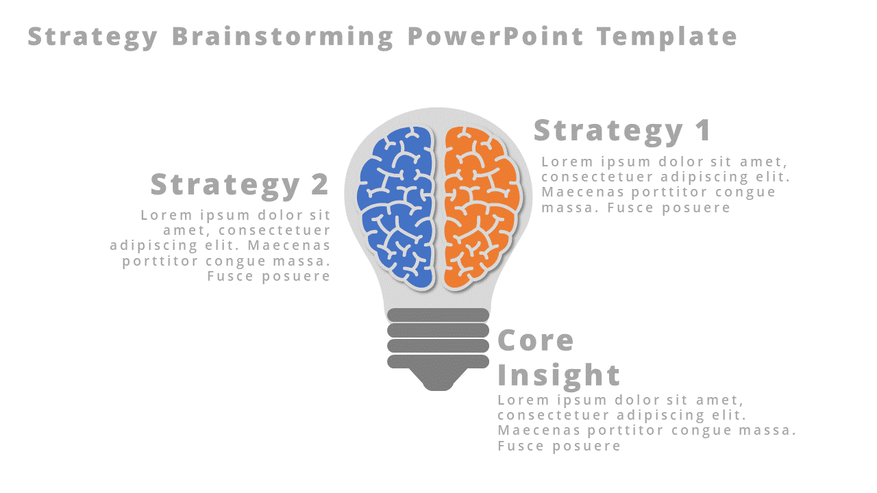 Strategy Brainstorming PowerPoint Template & Google Slides Theme