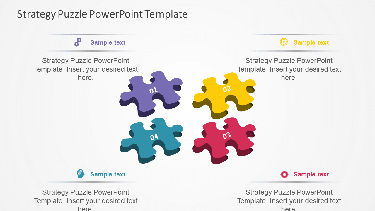 Strategy Puzzle PowerPoint Template & Google Slides Theme