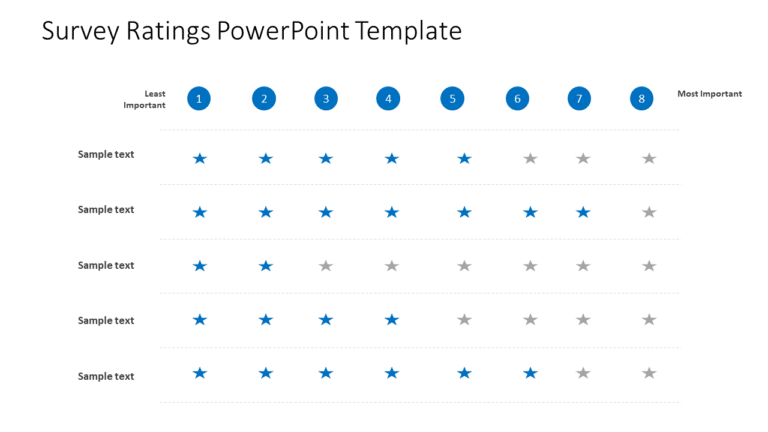 Survey Ratings PowerPoint Template & Google Slides Theme