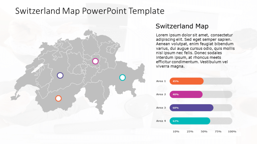 Switzerland Map 2 PowerPoint Template