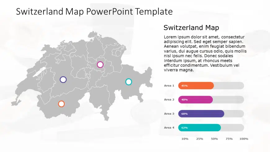 Switzerland Map 2 PowerPoint Template