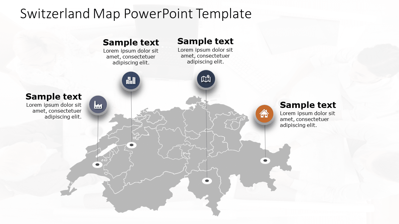 Switzerland Map 5 PowerPoint Template & Google Slides Theme