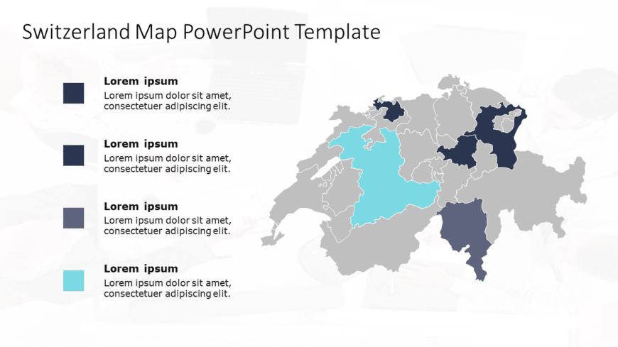 Switzerland Map 6 PowerPoint Template
