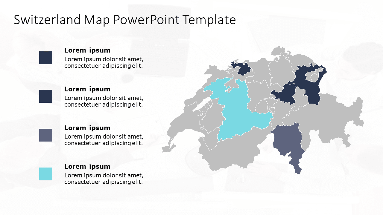 Switzerland Map 6 PowerPoint Template & Google Slides Theme