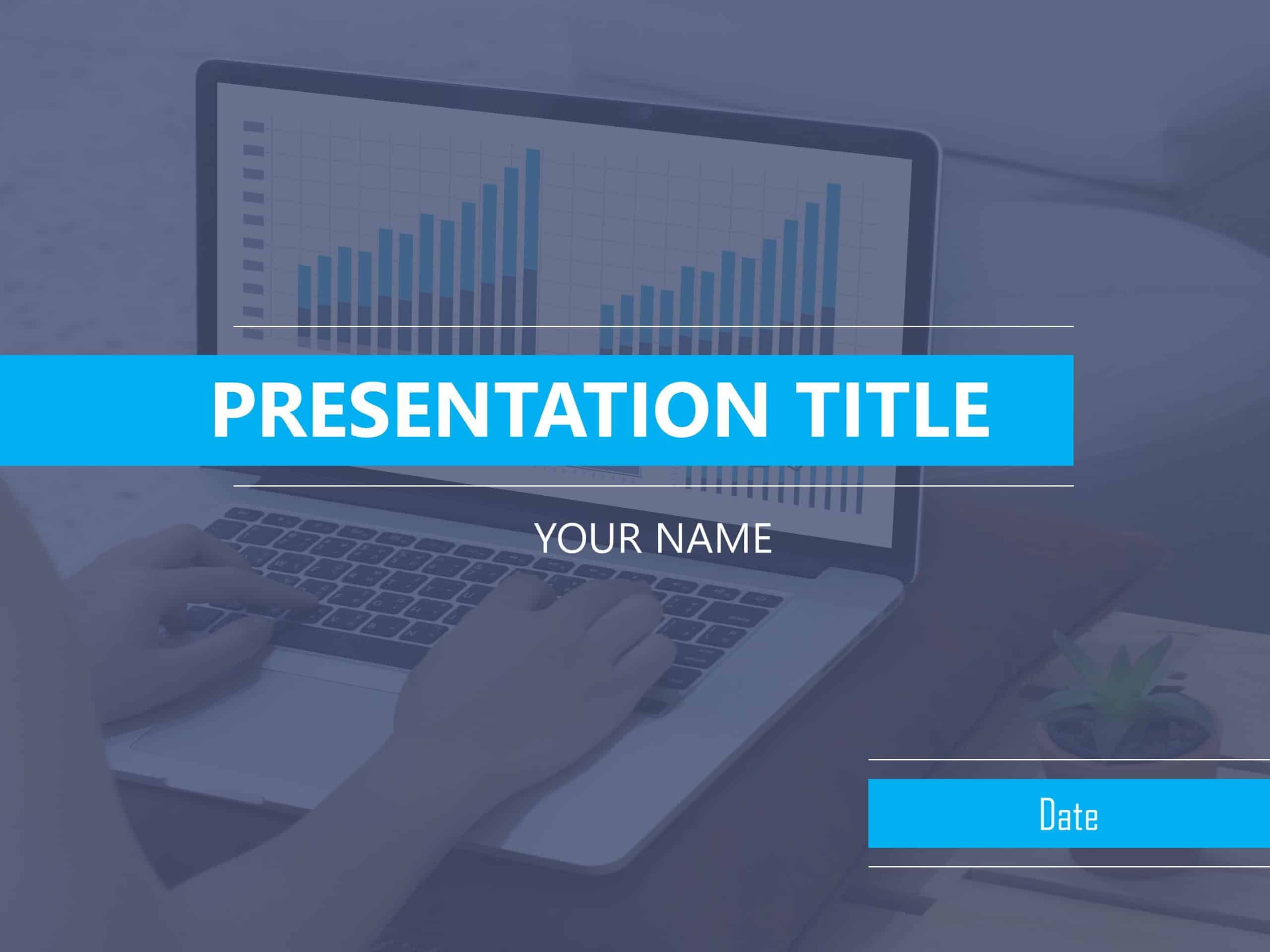 Business Review Presentation Cover Slide PowerPoint Template
