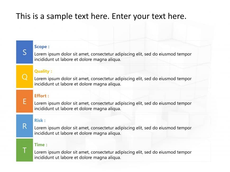 SQERT Project Management 5 PowerPoint Template