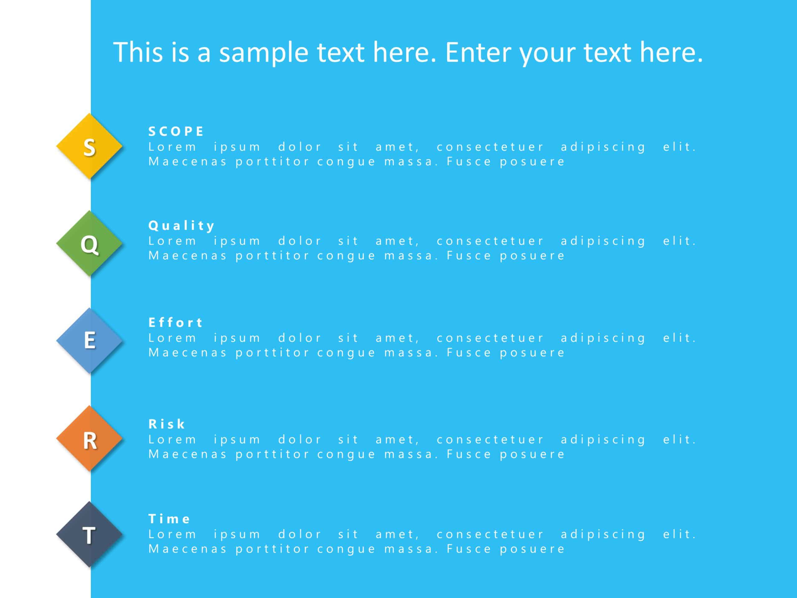 SQERT Project Management 6 PowerPoint Template