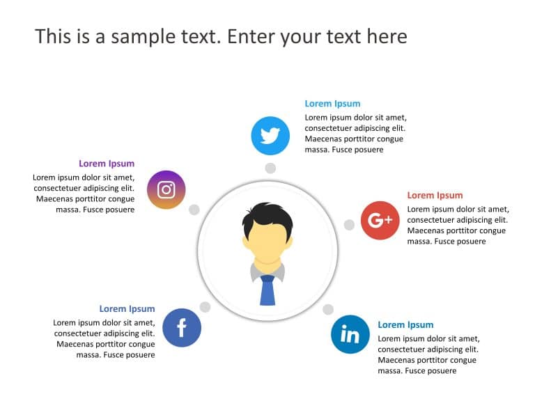 Social Media Marketing 9 PowerPoint Template & Google Slides Theme