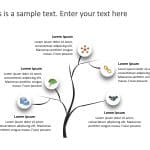 5 Steps Tree Growth PowerPoint Template 1