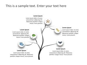 5 Steps Tree Growth 2 PowerPoint Template | SlideUpLift