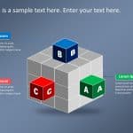 3D Cube Strategy 1 PowerPoint Template & Google Slides Theme