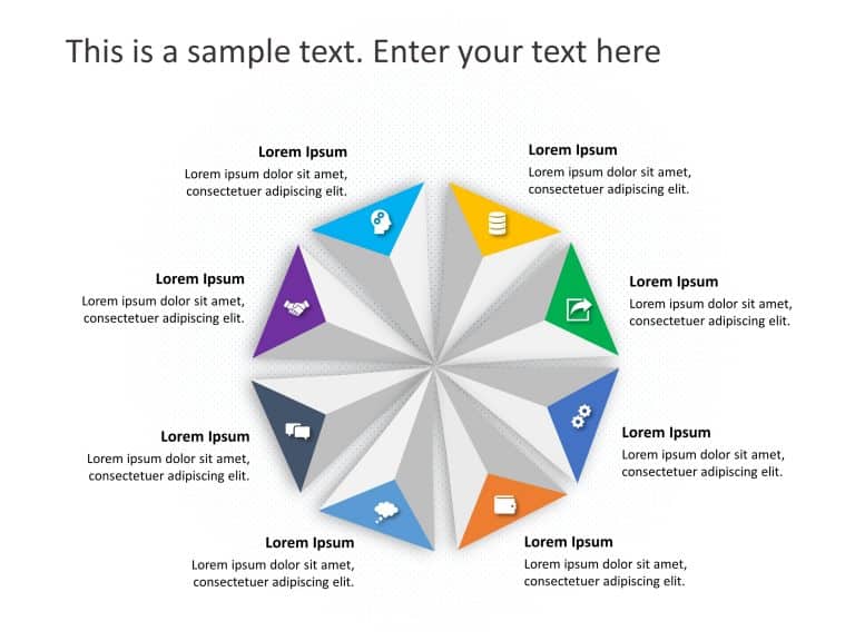 8 Steps Business Steps PowerPoint Template