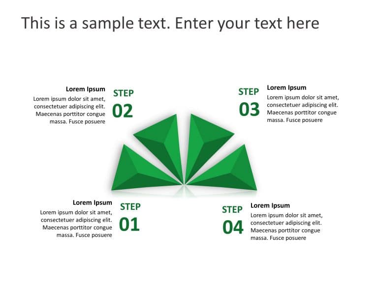 4 Steps Product Features PowerPoint Template