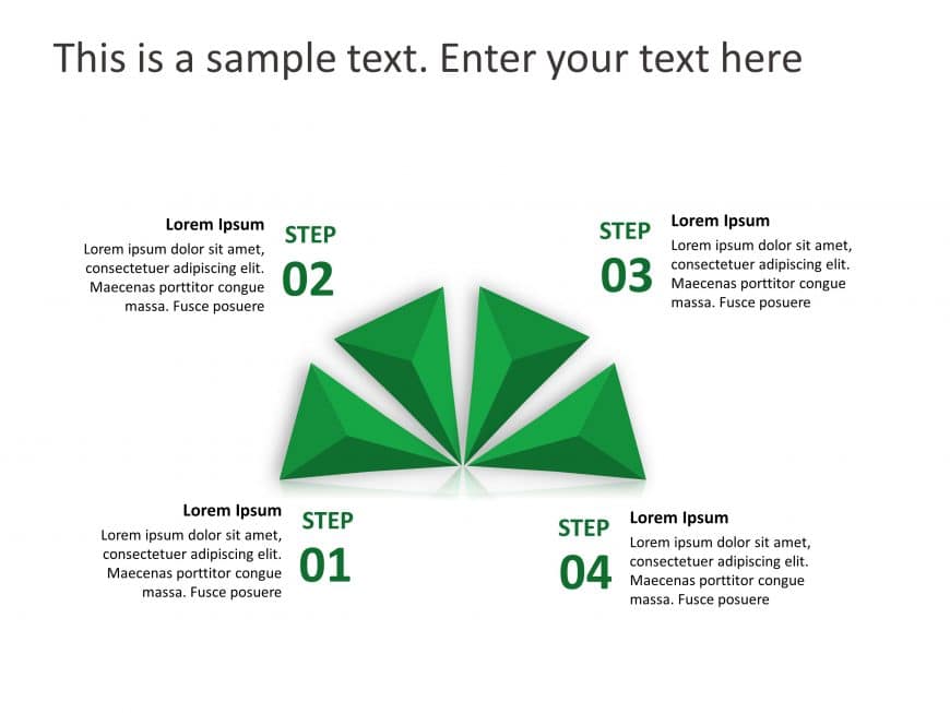 4 Steps Product Features PowerPoint Template