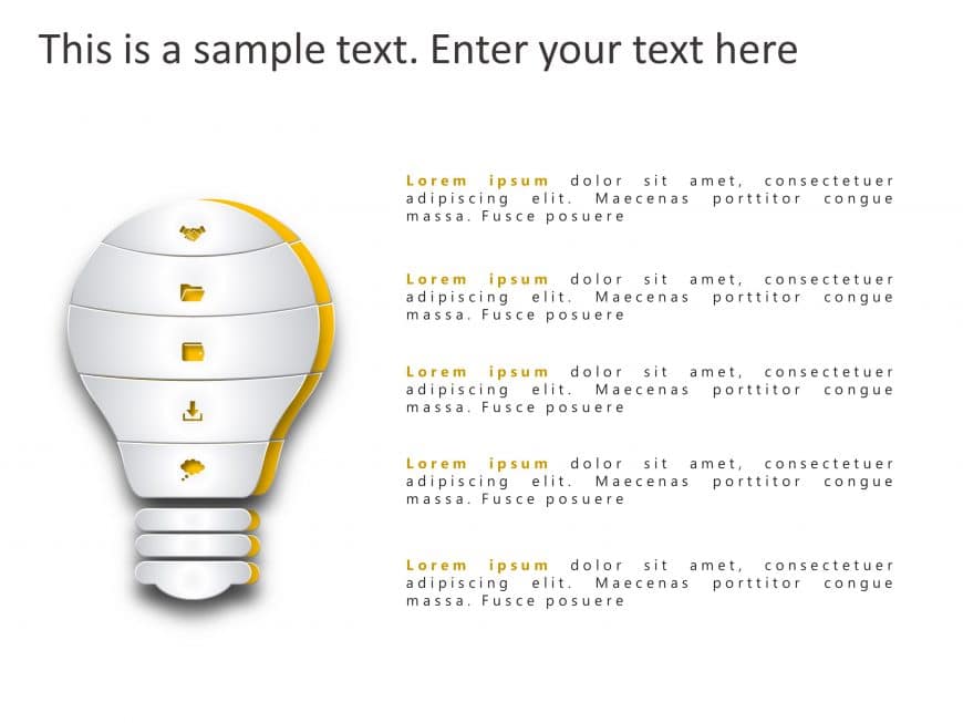 5 Steps Business Steps PowerPoint Template