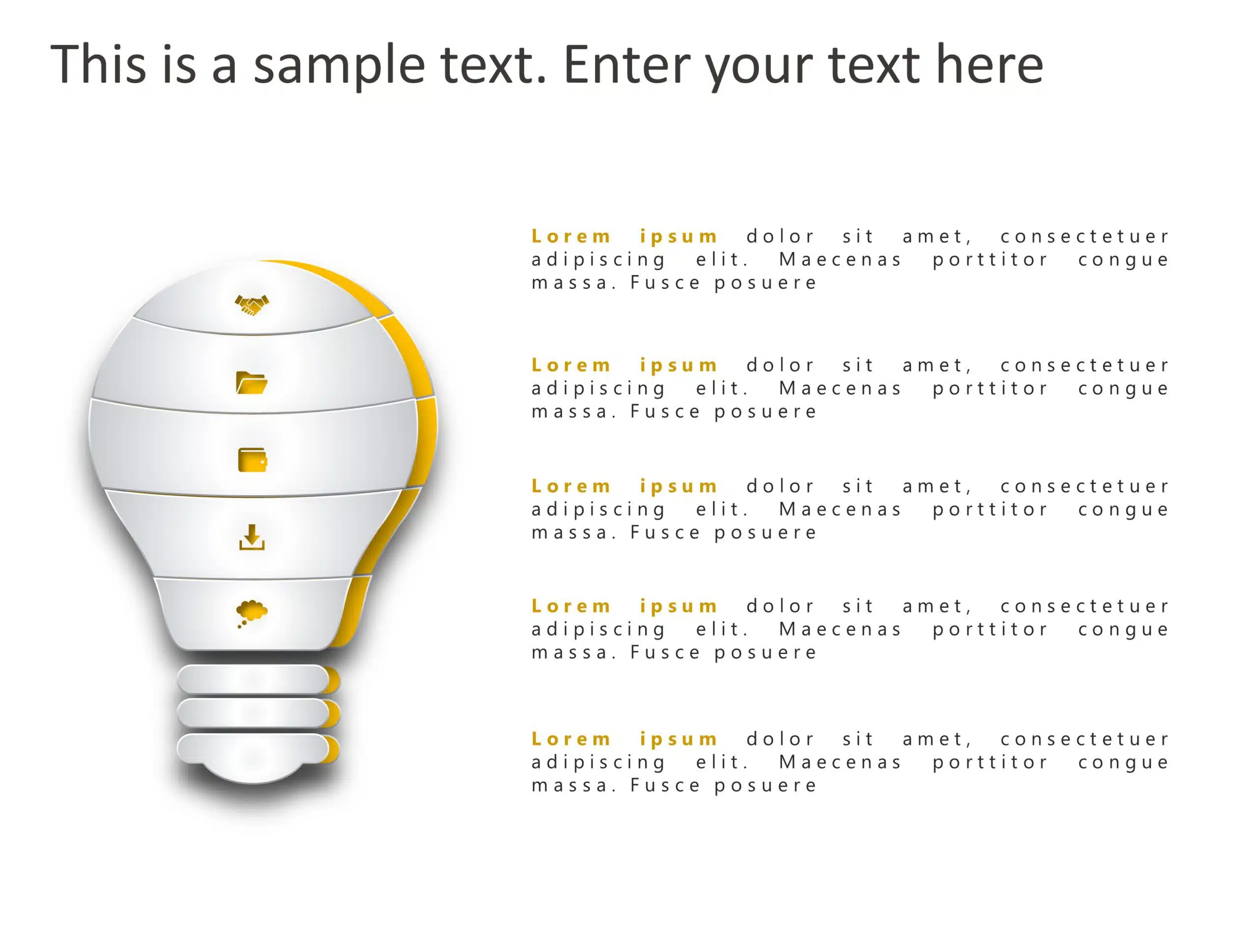 5 Steps Business Steps PowerPoint Template & Google Slides Theme