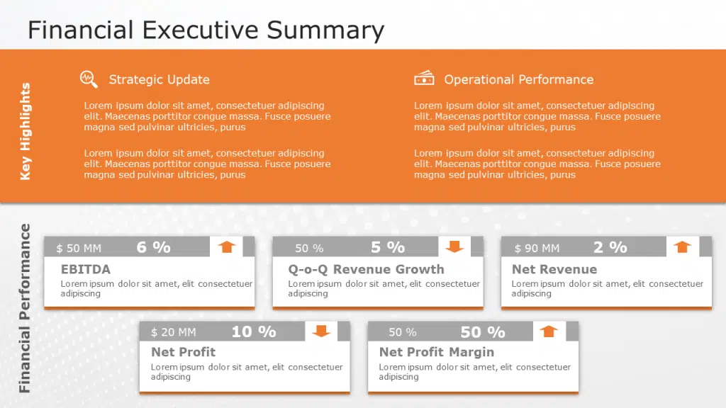 Finance Executive Summary Template