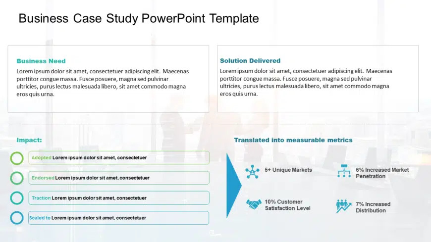 Business Case Study 1 PowerPoint Template