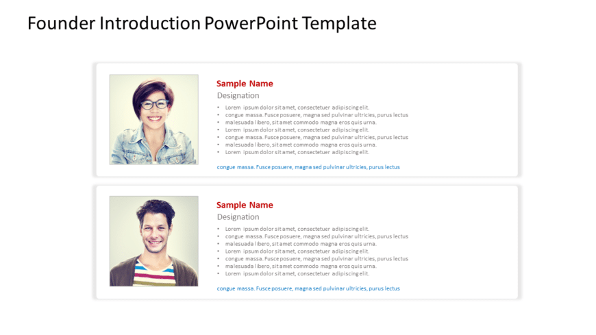Founder Introduction PowerPoint Template