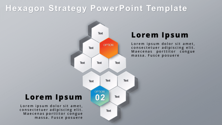 Hexagon Strategy PowerPoint Template & Google Slides Theme