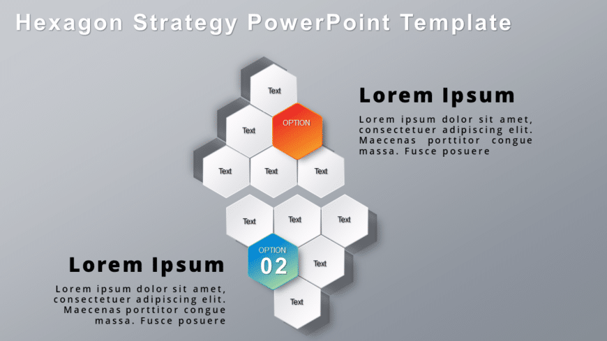 Hexagon Strategy PowerPoint Template