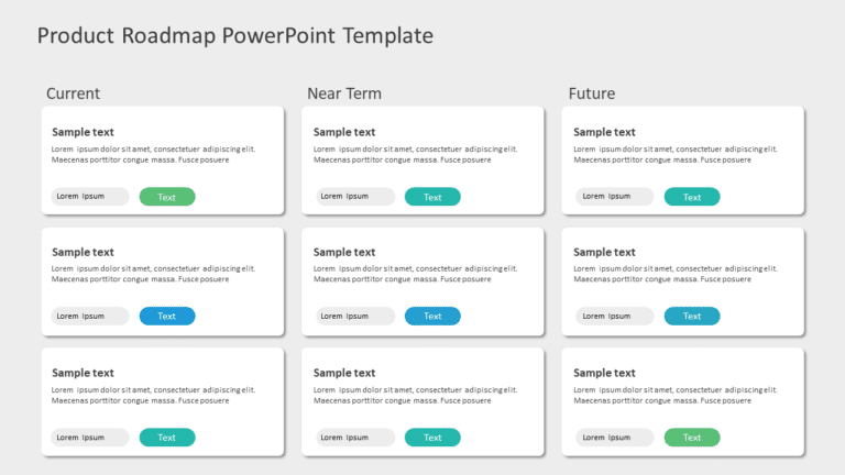 Product Roadmap 4 PowerPoint Template & Google Slides Theme