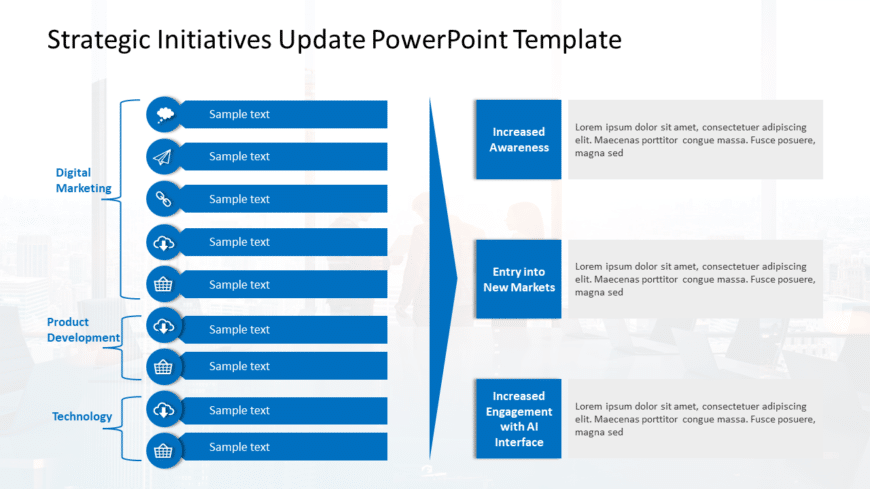 Strategic Initiatives Update PowerPoint Template