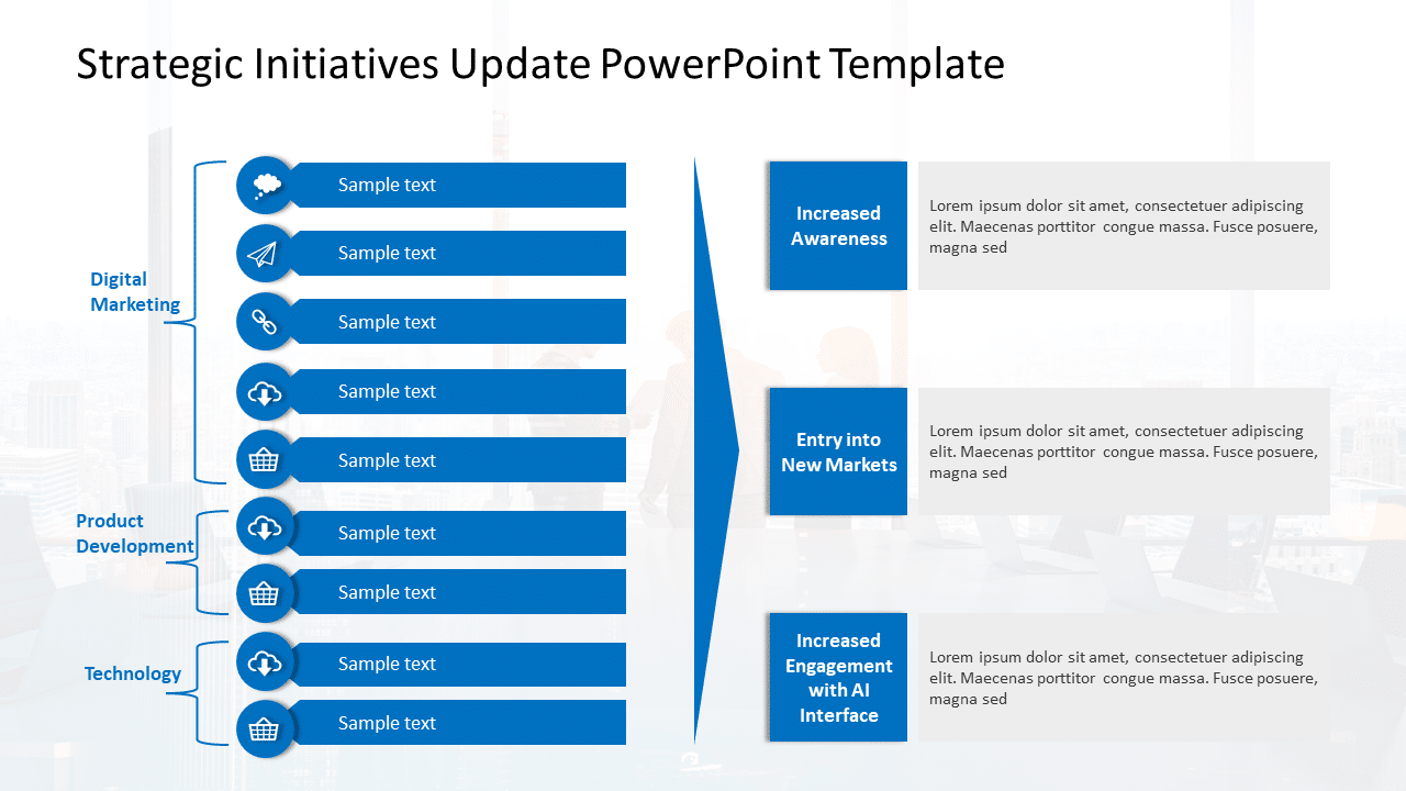Strategic Initiatives Update PowerPoint Template & Google Slides Theme