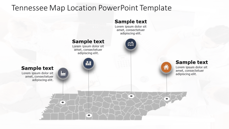 Tennessee Map Location 5 PowerPoint Template & Google Slides Theme