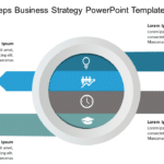 Animated 4 Steps Business Strategy PowerPoint Template & Google Slides Theme