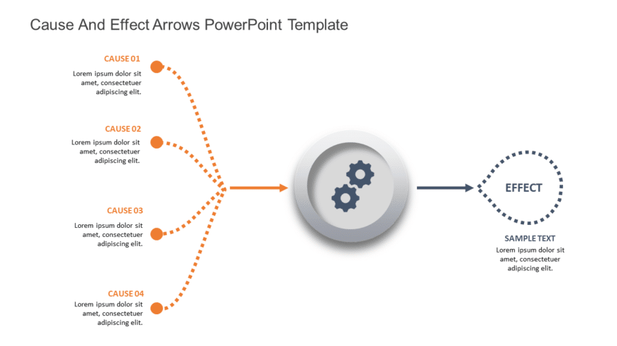 Cause and Effect Arrows PowerPoint Template