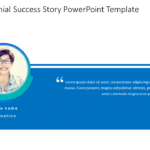 Client Testimonial Success Story PowerPoint Template & Google Slides Theme