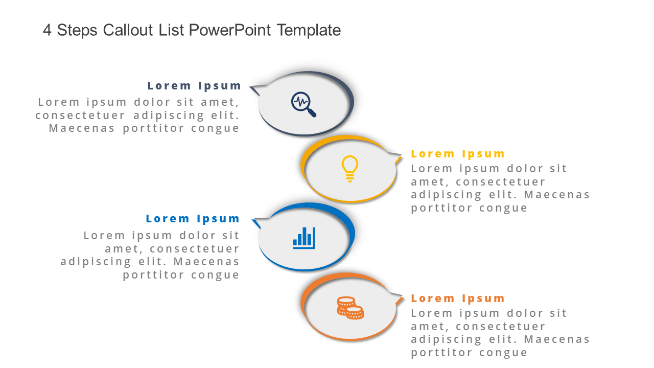 4 Steps Callout List PowerPoint Template & Google Slides Theme