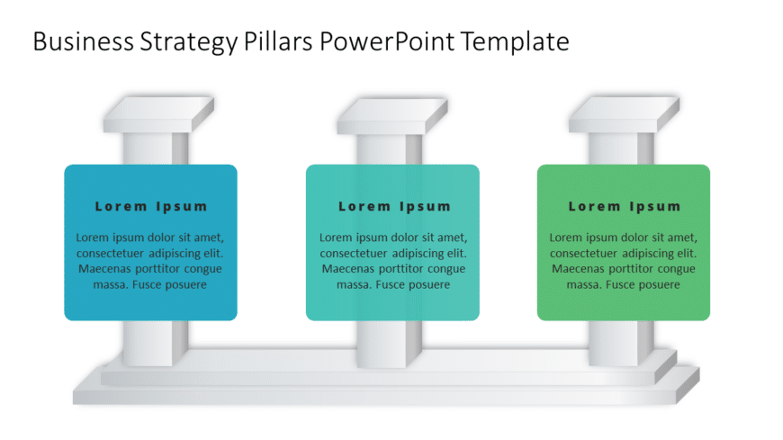 Business Strategy Pillars PowerPoint Template