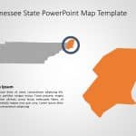Tennessee Map 4 PowerPoint Template